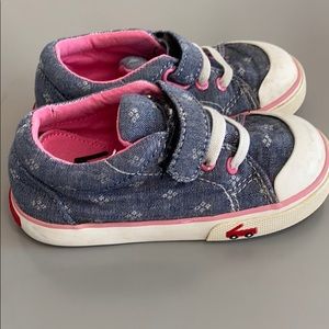 See Kai run chambray toddler girl sneakers 7